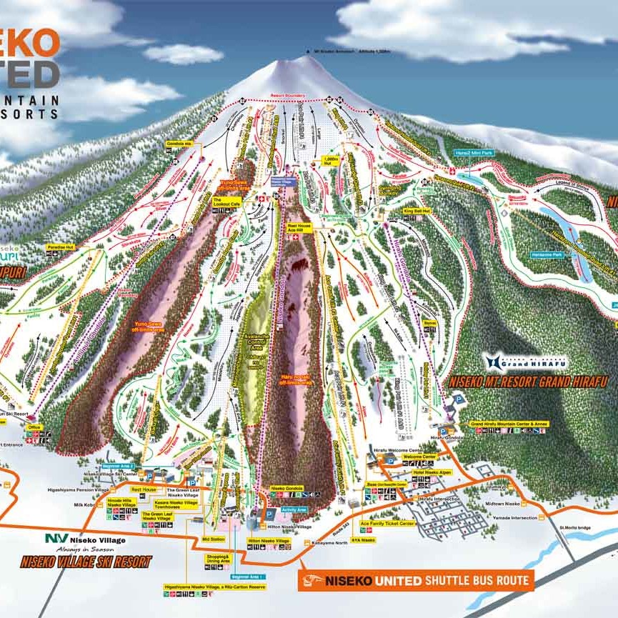 Niseko Resort Map 2020/21